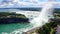 Aerial view of the Niagara Falls