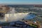 Aerial view of the Niagara Falls at sunset, Canada