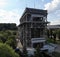 Aerial view of Niederfinow Boat Lift on the Oder-Havel Canal,