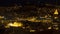 Aerial view of the night city of Tbilisi, Georgia. Panorama of urban landscapes with illumination