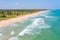 Aerial view of Nilaveli beach at Sri Lanka