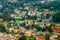 Aerial view of Nilgiri mountain village Ooty in Tamil Nadu, India