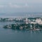 Aerial view of the Niteroi municipality in Rio de Janeiro, Brazil