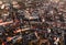 Aerial view of Nitra city in Slovakia - old town taken by drone. Panoramic view of Nitra during the sunset with Andrej Bagar