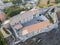 Aerial view of Normanno Svevo Castle, Vibo Valentia, Calabria, Italy