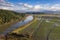 Aerial View of the North Fork of the Skagit River.