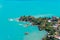 Aerial view of north Sicily coast from Cefalu