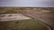 Aerial view of Northern Italy countryside at dusk - video clip