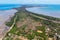 Aerial view of Nosy Faly island,The holy island,near Nosy be Madagascar