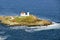 Aerial view of Nubble Lighthouse, Cape Neddick, Maine