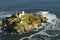 Aerial view of Nubble Lighthouse, Cape Neddick, Maine