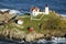 Aerial view of Nubble Lighthouse, Cape Neddick, Maine