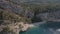 Aerial view on nudist beach . Croatia, Makarska Riviera, Nugal Beach