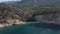 Aerial view on Nugal Beach. Croatia, Makarska Riviera, nudist beach