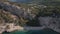 Aerial view on Nugal Beach. Croatia, Makarska Riviera, nudist beach