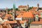 Aerial view Nuremberg (NÃ¼rnberg) Germany- castle, st. Sebaldus church