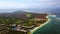 Aerial view of nusa dua beach in bali