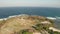 Aerial view of the Nusa Dua island and beach in Bali