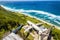 Aerial view of Nyang Nyang Beach on the southernmost coast of Bali, Indonesia