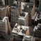 Aerial view of NYC buildings