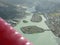 Aerial view of Oahu island hawaii