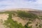 Aerial view - Oasis near Viana desert, Boavista - Cape Verde