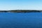 Aerial view of a ocean background with speeding boat. Aerial Dramatic seaview with sky clouds over the sea. Stunning sky clouds in