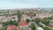 Aerial view of Odessa Lutheran St. Paul`s Cathedral, church of the German Evangelical Lutheran Church of Ukraine