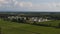 Aerial view of oil refinery plant at sunny day