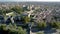 Aerial view of the old city Avignon, Le Pont Saint Benezet and Palais des Papes in Avignon, France