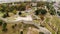 Aerial View of Old Kalemegdan Fortress and Pobednik Monument in Belgrade Serbia