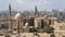 Aerial view of the old part of Cairo. Mosque-Madrassa of Sultan Hassan. Cairo. Egypt.