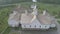 Aerial View of Old Restored Barns on a Spring Day