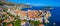 Aerial view of the old town of Croatian town Dubrovnik