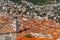 Aerial view of the old town of Croatian town Dubrovnik