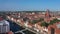 Aerial view of Old Town of Gdansk, Poland