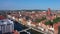 Aerial view of Old Town of Gdansk, Poland