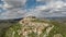 Aerial view of the old town of Motovun, Croatia