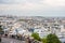 Aerial view of the old town of Paris, view from the The Basilica of the Sacred Heart of Paris, at the summit of the butte