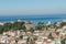 Aerial view of old town Ulcinj, Montenegro