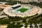 Aerial view of Olimpic stadium of Barcelona