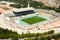 Aerial view of Olimpic stadium of Barcelona