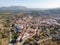 Aerial view of Orba village in Alicante, Spain.