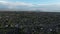 Aerial view of Orem and Provo Utah with lake and mountains in the background