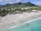 Aerial view from Orient Bay in Saint Martin