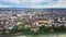 Aerial view over the city of Basel Switzerland