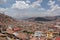 An aerial view over Cuzco