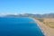 Aerial view over Dalaman beach in Turkey