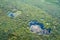 Aerial View over Danube Delta Marshland, Romania