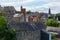 Aerial view over Dean Village, Edinburgh